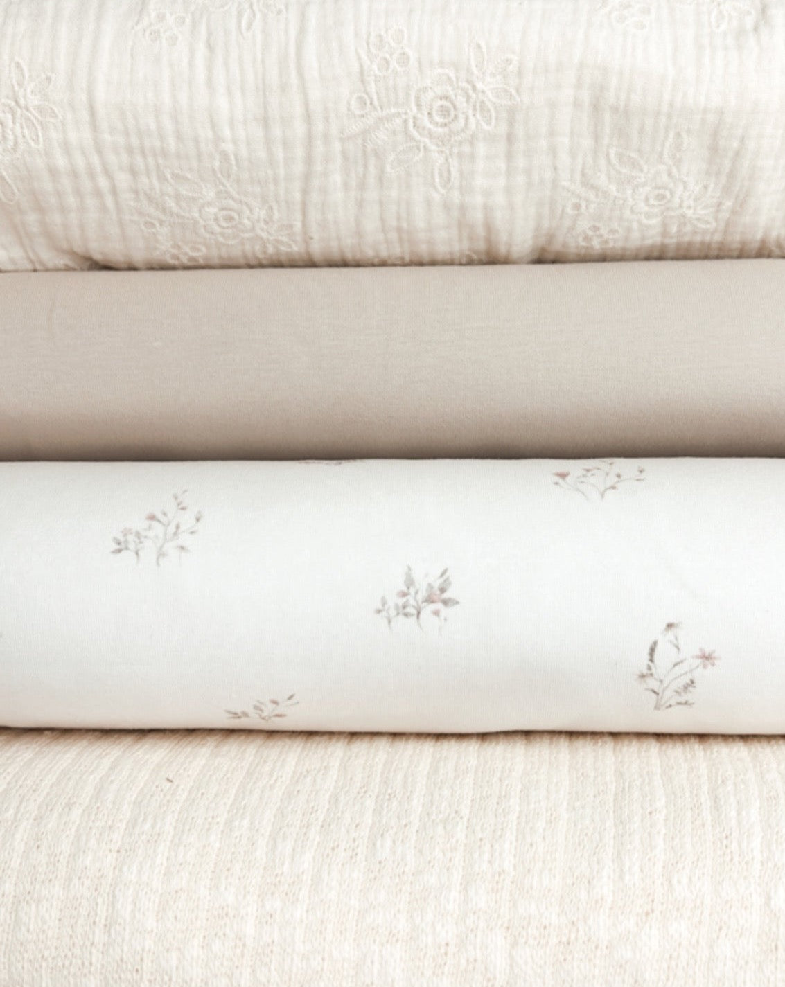 Bio Jersey zarte Blumenwiese Eigenproduktion