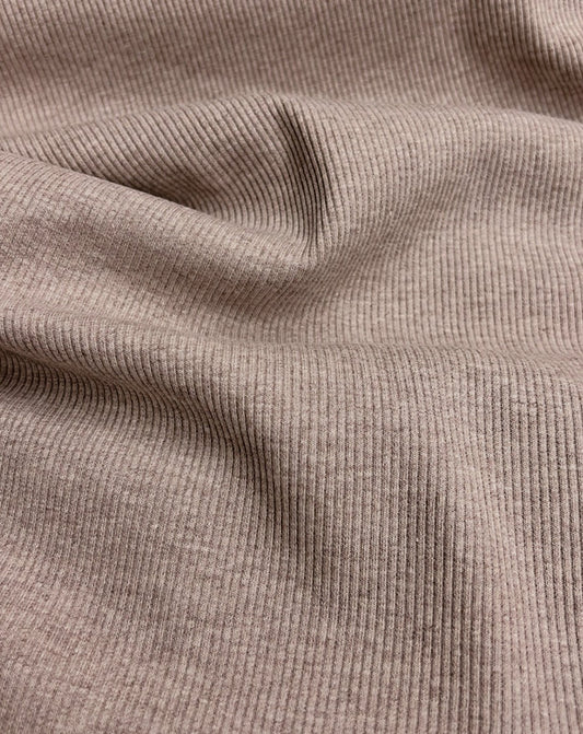 Rib Jersey taupe meliert 330 g