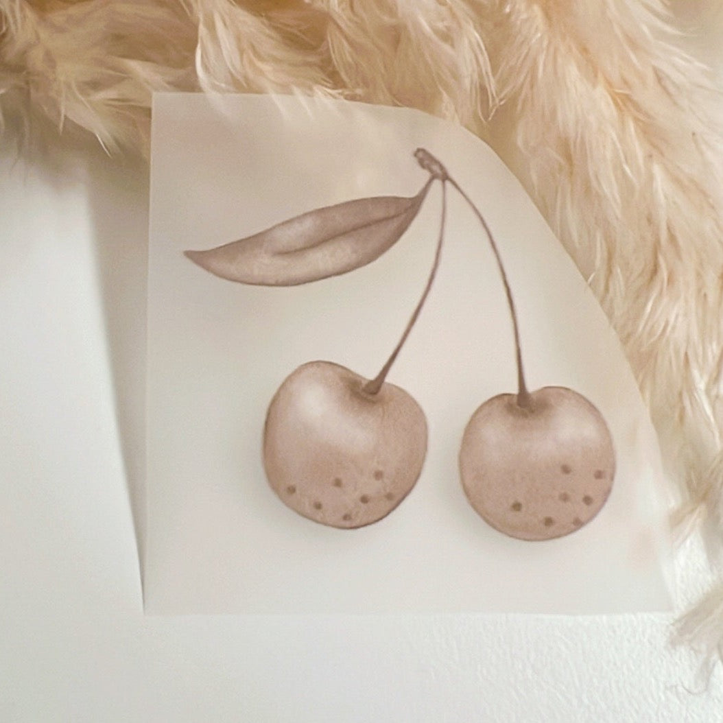 Bügelbild ca. Cherries 4,5 cm x 4,5 cm