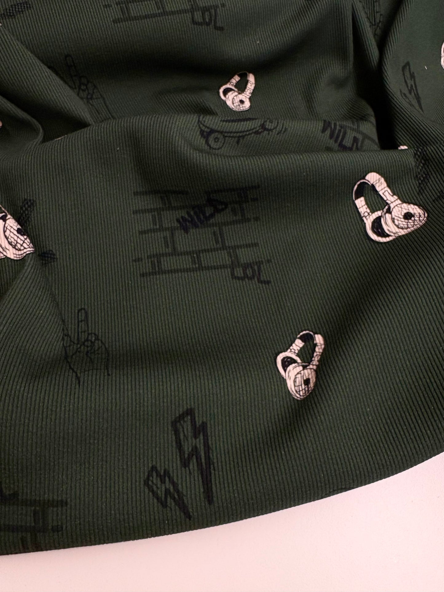 Bio Ribjersey "Voll WILD" Khaki Reaktivdruck