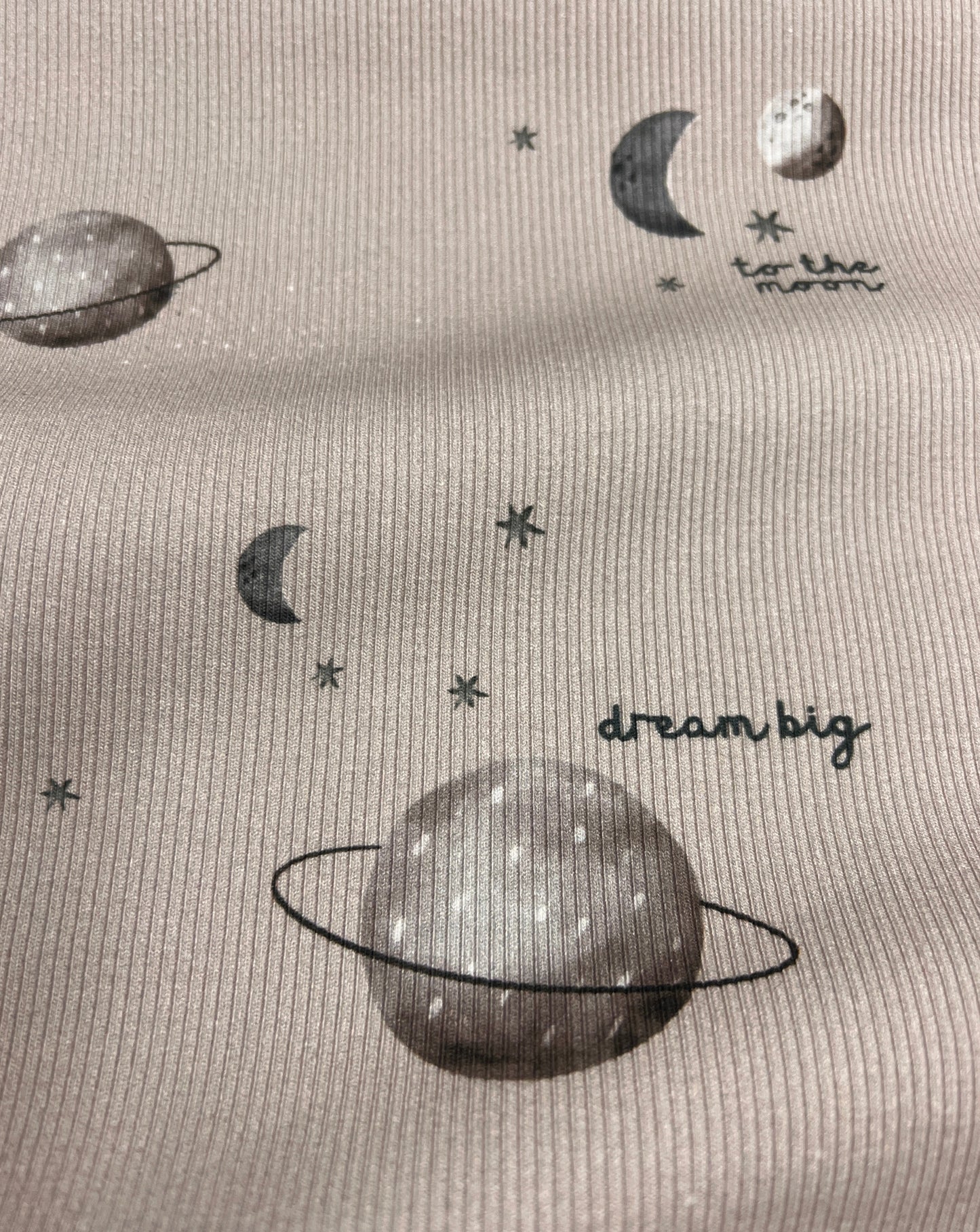 Bio Rib Jersey DREAM BIG Eigenproduktion Reaktivdruck