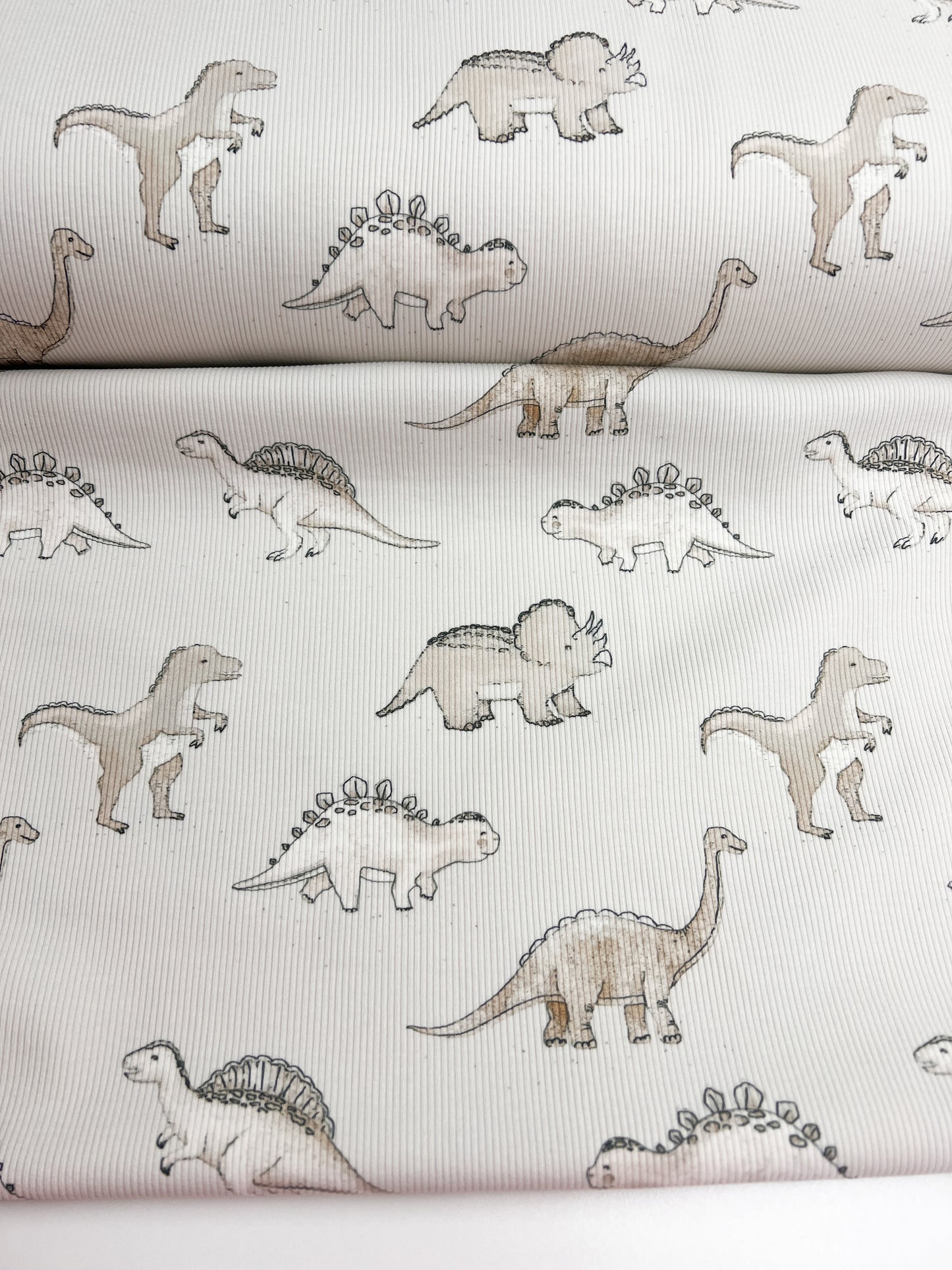 Rest 1,1 m !!!! Bio Rib Jersey Dino Friends Eigenproduktion