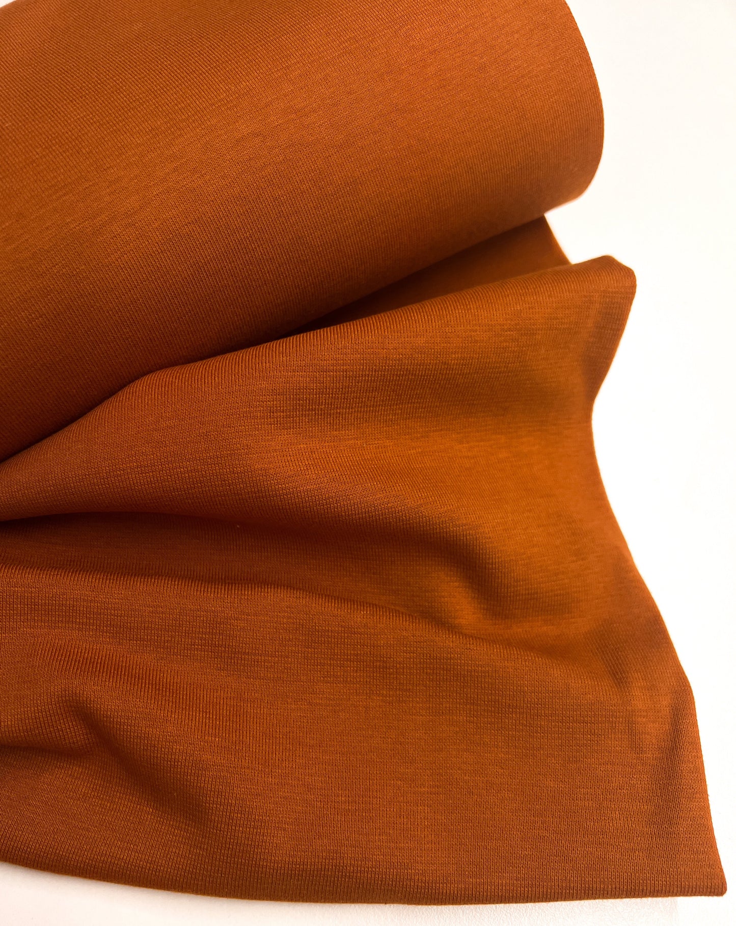 Bündchen glatt cognac uni