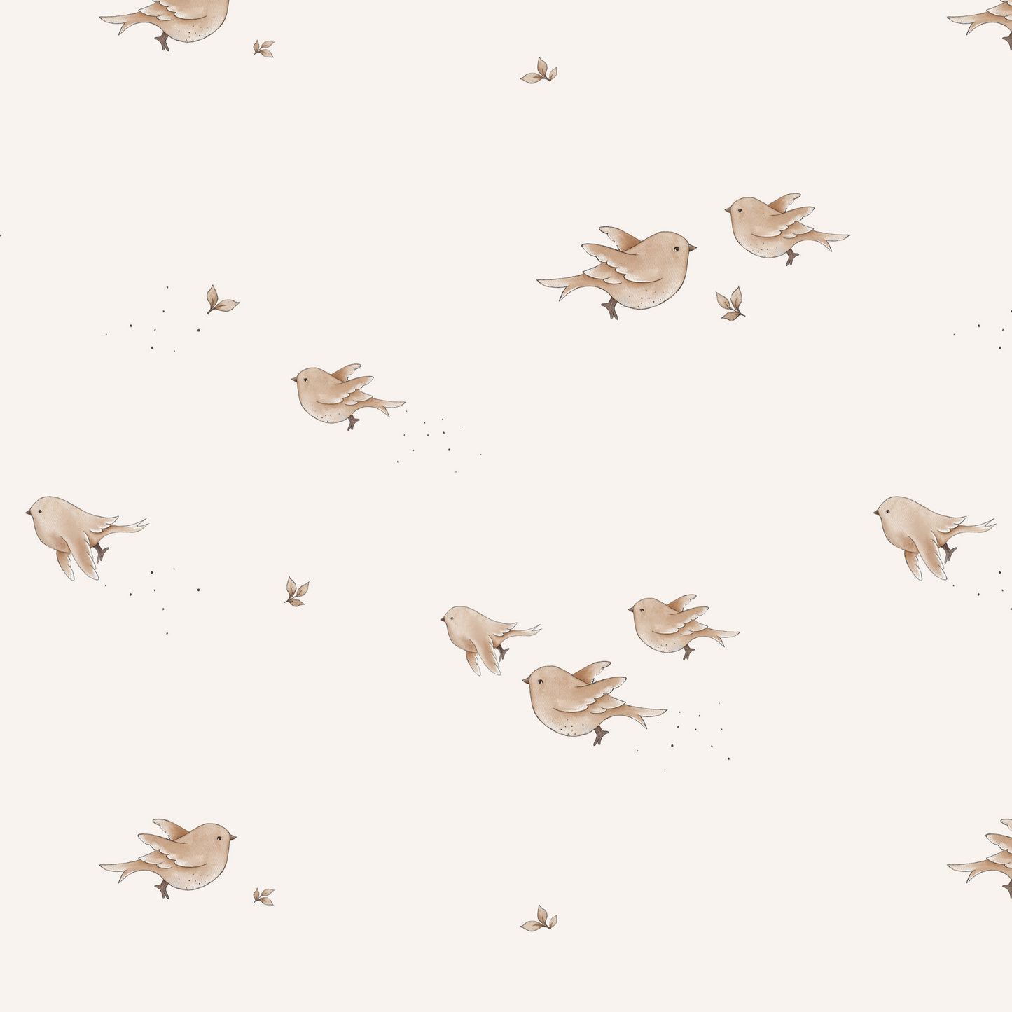 Bio French Terry Little Birds Eigenproduktion Reaktivdruck