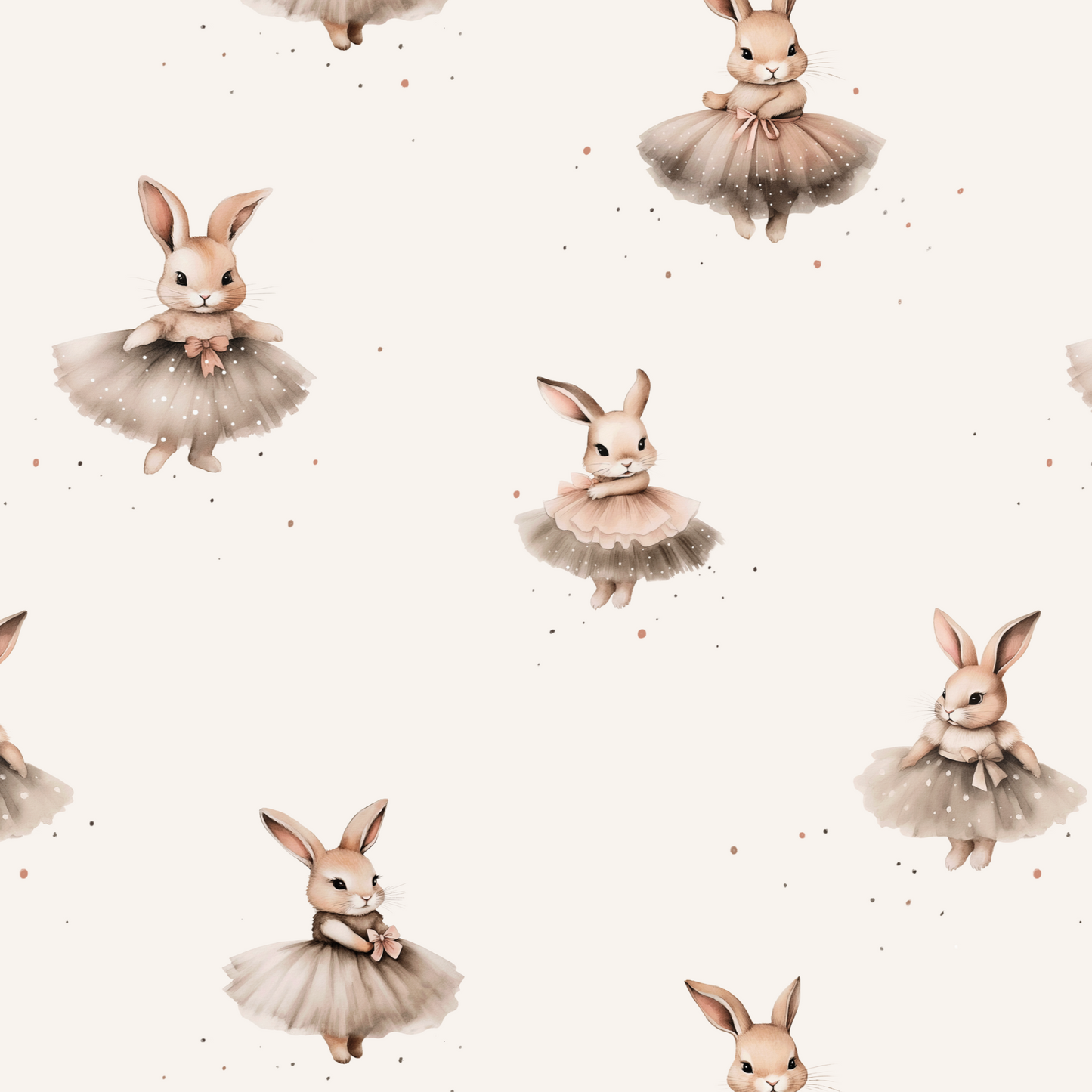 Bio Ribjersey Ballerina Bunny Eigenproduktion Reaktivdruck