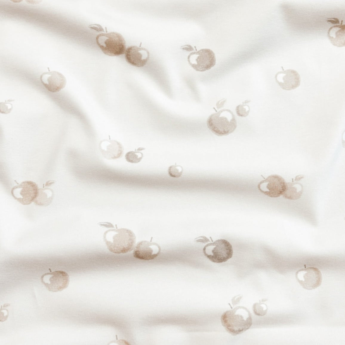 Bio Jersey Äpfel hellbeige Eigenproduktion