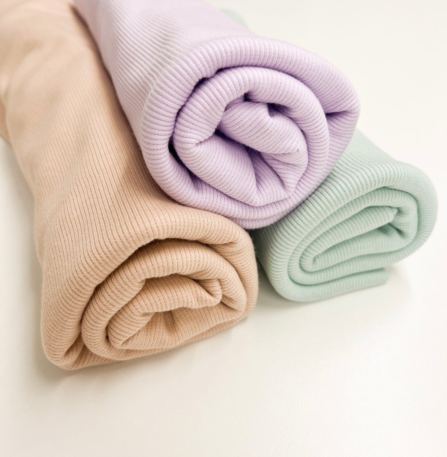 Rib Jersey peachy sand 280 g