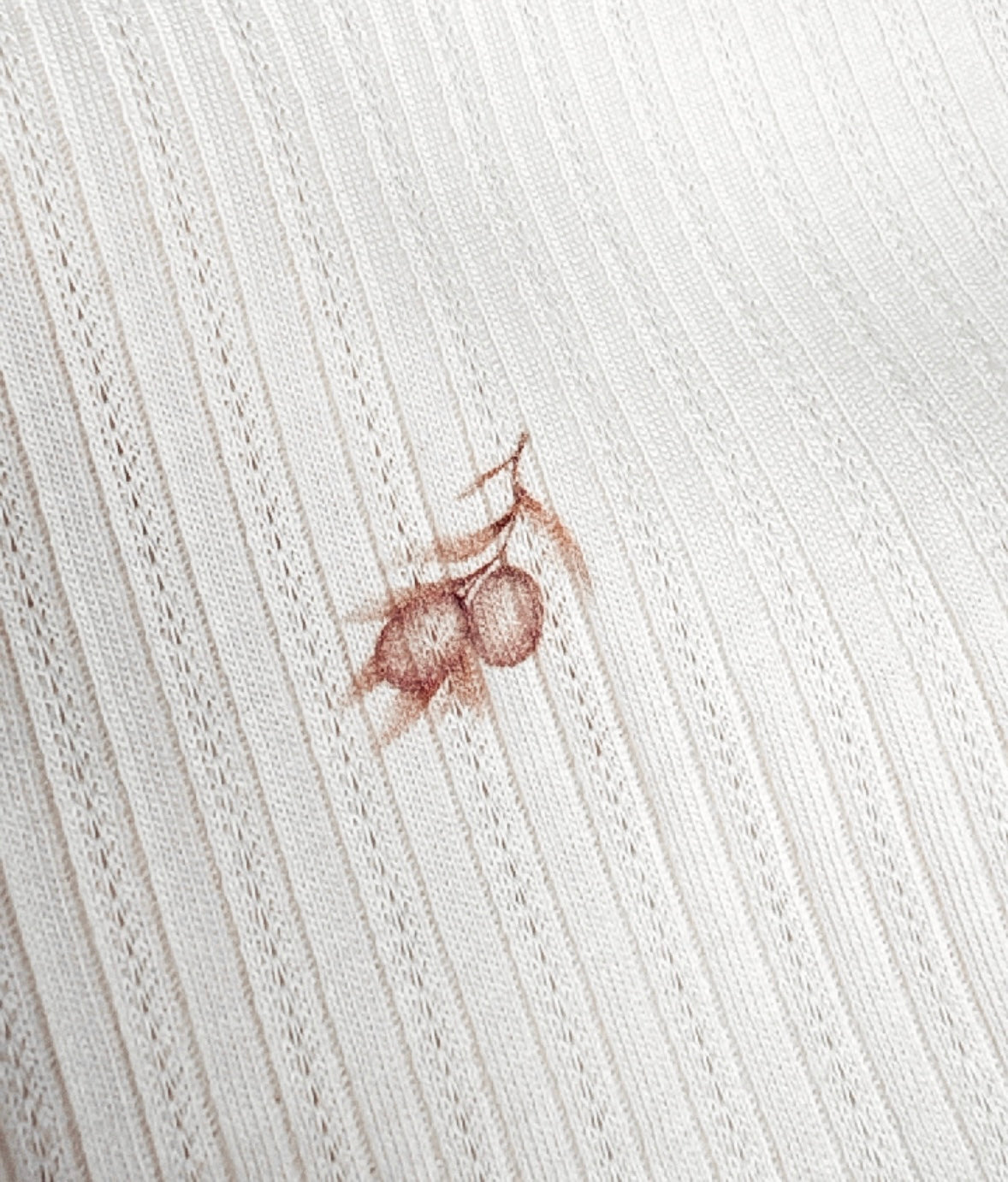 B- Ware Pointoille Jersey kleine Oliven