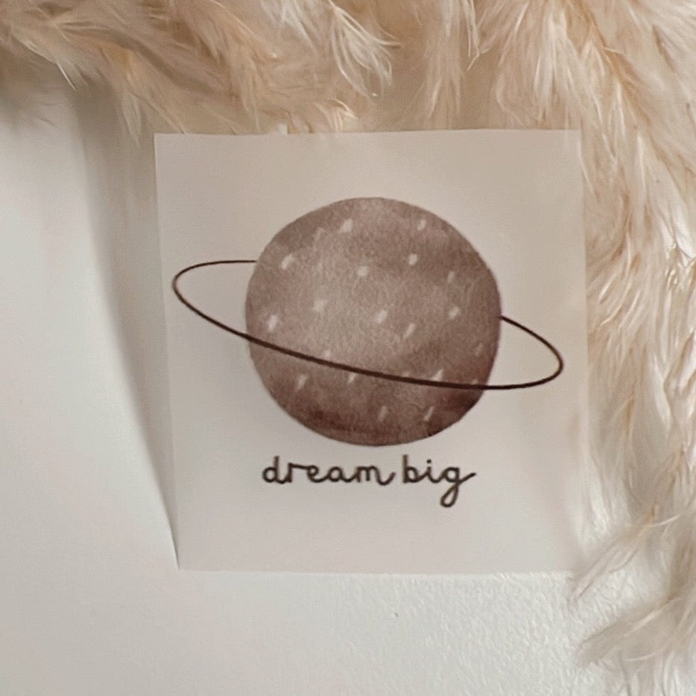 Bügelbild  Dream Big  Mini  4 cm x 3 cm