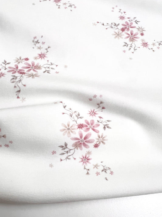 Bio Jersey delicate Flowers  Eigenproduktion Reaktivdruck