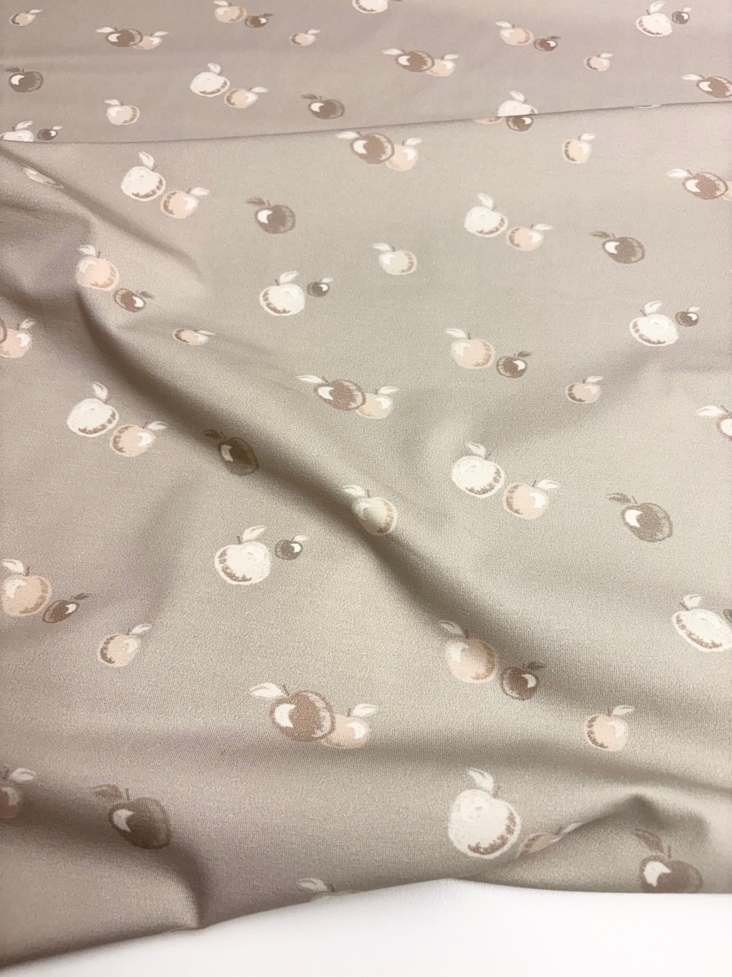 Bio Jersey Äpfel taupe