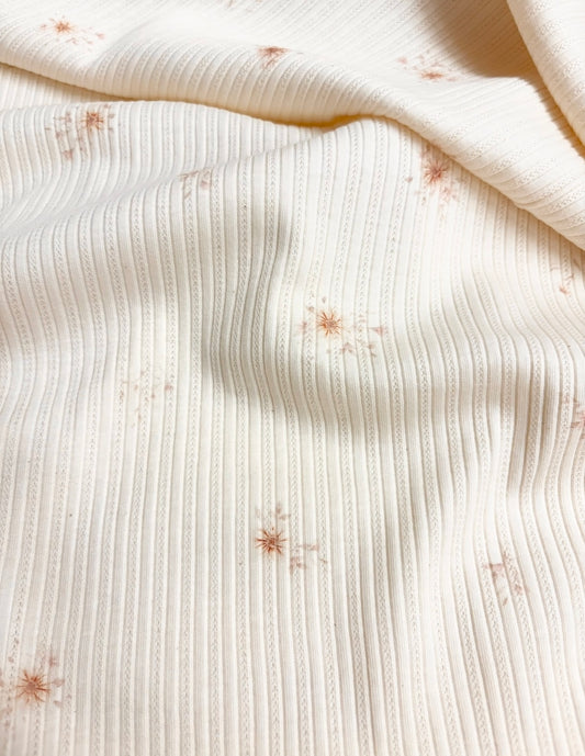 B- Ware Pointoille Jersey Blumen